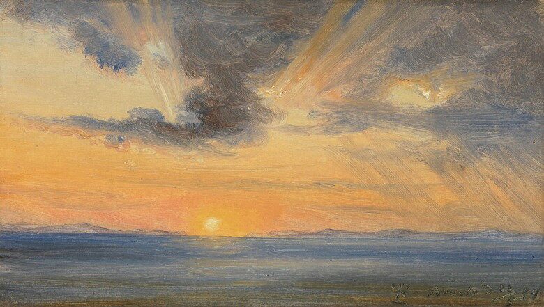 絵画 インテリア 額入り 壁掛け複製油絵トマス・ファーンリ 夕暮れのソレント 油彩画 複製画 選べる額縁 選べるサイズ