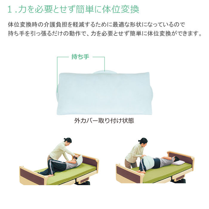 ポジショニング 体位変換器 セロリ Therory A まくら型・Bタイプ スネーク型 体圧分散式クッション 持ち手付き MTY 側臥位 介護用品 モルテン【法人限定】 2