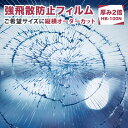 ガラス 強飛散防止フィルム 災害対策＼ポイント3倍還元中／窓 防災 厚み2倍タイプ （HB-100N）オーダーカット 地震 防災 台風 怪我対策 飛散防止シート ガラスフィルム 窓フィルム ドア 扉 窓ガラスの飛散防止 DIY 紫外線99％カット 糊付きプロ仕様 平面ガラス屋内用