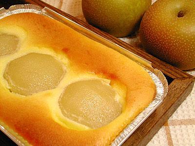 あの「とっておきの焼きチーズケーキ」に秋のフルーツが合体♪福島県の梨を使った、秋限定！ア...