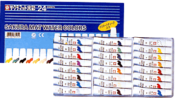 Rakuten - マット水彩24色ラミネートチューブ入り（5ml）（EMW24）