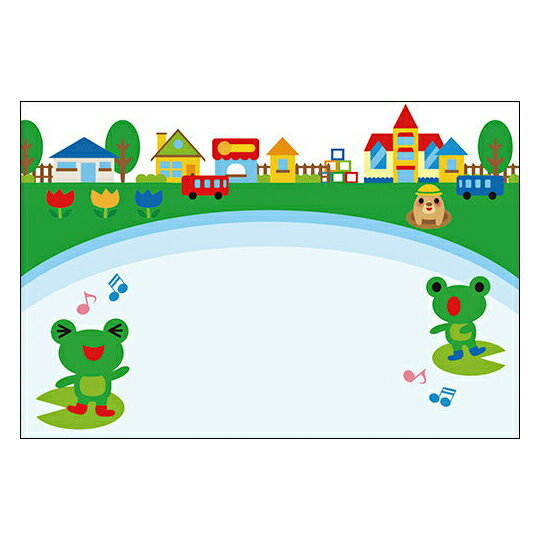 【在庫限りで販売終了!】可愛いイラストシリーズ 【DMC-080】10枚パック はがきサイズのメッセージカード 手書きで書いてもイイ感じ! パソコンからの出力に...