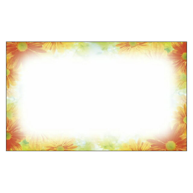 【DMM-002】20枚パック 気軽に使える名刺サイズのメッセージカード フローラル 結婚式 カード ミニ オレンジ デザインメッセージカードミニ ミニメッセー...