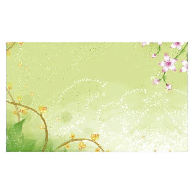 【DMM-013】20枚パック 気軽に使える名刺サイズのメッセージカード 春 花 グリーン みどり 癒し デザインメッセージカードミニ ミニメッセージカード...