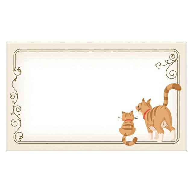 サンキューカード 感謝 ネコ ぷちカード ありがとうカード おめでとうカード 名刺サイズ メッセージカード デザイン メッセージカードミニ ミニサイズ 手書き ...