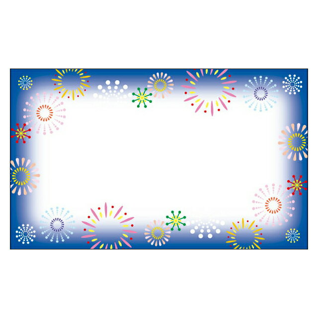 春夏コレクション 花火 夏【DMM-134】20枚パック 気軽に使える名刺サイズのメッセージカード デザインメッセージカードミニ ミニメッセージカード【メール便...