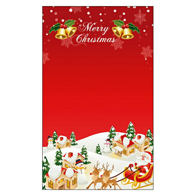 クリスマスカード サンタクロース サンタ 【DMM-161】20枚パック 気軽に使える名刺サイズのメッセージカード デザインメッセージカードミニ ミニメッセージ...