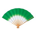 【LINE友だちクーポン有】伏見上野旭昇堂 uen-5073 色ボカシ扇子「若草」9寸10間 約27cm メーカー取寄品 扇子 白無地 浮世絵 和風 日本画 上...