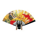 【マラソン最大1600円クーポン】伏見上野旭昇堂 uen-709 金地飾り扇子「金箔地黒骨 御所車」5寸13間 約15cm メーカー取寄品 扇子 浮世絵 和風 ...