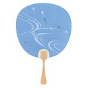 【GW特典クーポン最大1000円】伏見上野旭昇堂 uen-124 六立 竹柄 都うちわ「鮎」35×24cm メーカー取寄品 団扇 ウチワ 便利 和風 上品 プレ...
