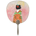 【GW特典クーポン最大1000円】伏見上野旭昇堂 uen-226 美人画 都うちわ「京舞妓」37.5×24cm メーカー取寄品 団扇 ウチワ 便利 和風 上品 ...