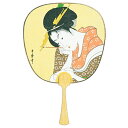 伏見上野旭昇堂 uen-3 趣味の中型うちわ「筆美人(花扇)」26×17.5cm 10枚入り メーカー取寄品 団扇 ウチワ 便利 和風 上品 プレゼント ギフト...