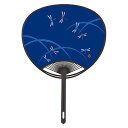 【GW特典クーポン最大1000円】伏見上野旭昇堂 FU3007 平柄ポリうちわ「トンボもよう」34.5×24.3cm 10枚入り メーカー取寄品 とんぼ 蜻蛉 ...