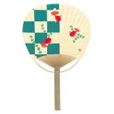 【GW特典クーポン最大1000円】伏見上野旭昇堂 uen-3058 唐月竹うちわ「麻地 金魚」38×24.5cm 10枚入り メーカー取寄品 団扇 ウチワ 便利...