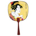 【GW特典クーポン最大1000円】伏見上野旭昇堂 uen-57 趣味の豆うちわ「金魚美人」19×11.5cm 10枚入り メーカー取寄品 団扇 ウチワ 便利 和...