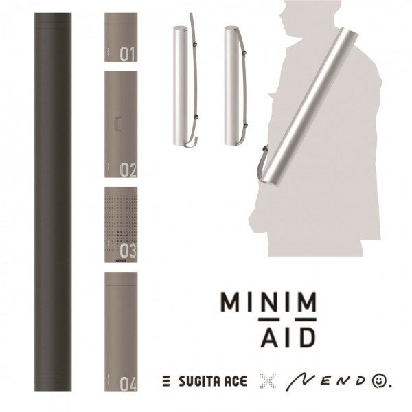 ＼最大400円オフクーポン配布中 くらしにプラス+／ ACE 防災セット MINIM+AID / BLACK ミニメイド ブラック×グレー 635-741