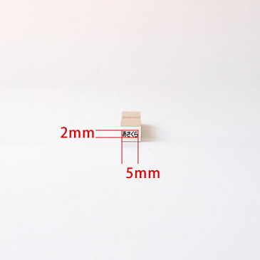 お名前スタンプ ねいみ〜♪ 1本ずつばら売り単品 No.1 算数セット おはじき用 2mm×5mm