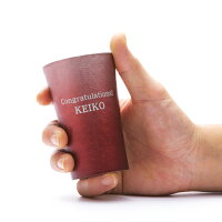 錫(すず)製名入れタンブラー赤
