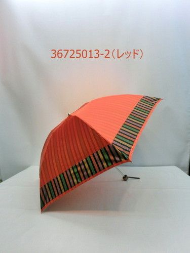 雨傘・折畳傘-婦人甲州産先染格子超軽量超短日本製丸ミニ折畳雨傘