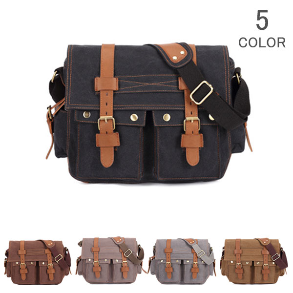 ショルダーバッグ ビジネスバッグ メンズ レディース 斜めがけ 肩掛け 帆布バッグ 大容量 通勤 通学 出張 旅行 軽量 アウトドア