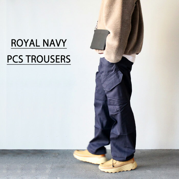 カーゴパンツ メンズ 冬 ゆったり 大きいサイズ おしゃれ ズボン ボトムス パンツ ロイヤルネイビー カーゴパンツ ネイビー 無地 カジュアル ROYAL NAVY PCS TROUSERS