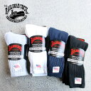 ソックス 靴下 くつ下 メンズ レイルロードソック レギュラー クルーソックス リブソックス 3Pソックス メンズソックス THE RAILROAD SOCK FULL TERRY CYSHION FOOT