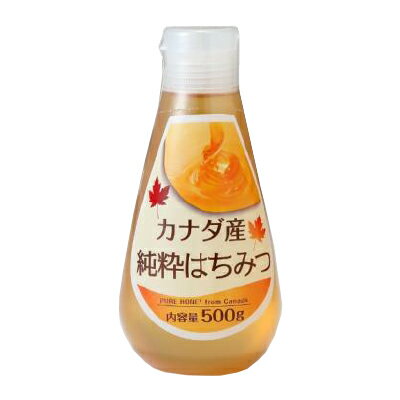 商品名カナダ産純粋はちみつ 内容量500g 商品説明カナダ産の純粋はちみつは上品でまろやかな自然の甘みが特徴です。片手でも使いやすいワンタッチボトルにいれました。トーストにかけて、ヨーグルトに入れて等、自然の甘みをお楽しみください。また、紅茶やハーブティーに入れるとおいしくお飲みいただけます。 原材料はちみつ(カナダ) 栄養成分100gあたりエネルギー303kcal、たんぱく質0.3g、脂質0.0g、炭水化物81.9g、食塩相当量0.0g 保存方法・注意事項直射日光・高温多湿を避けて常温で保存して下さい。天産物のため白く結晶することがありますが、品質には問題ございません。キャップを必ず取り、かきまぜながら湯煎しますと元に戻ります。1歳未満の乳児には与えないでください。 賞味期限商品パッケージに記載 広告文責奈良恵友堂有限会社連絡先：0743‐53‐1893 製造者株式会社クイーンビーガーデン ■□