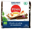 3001759-os PEMA 有機全粒ライ麦パン(プンパーニッケル) 375g(6枚入)【ミトク】