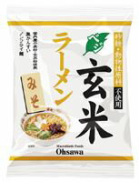 奈良恵友堂 3006686-os オーサワのベジ玄米ラーメン(みそ) 118g(うち麺80g)【オーサワ】