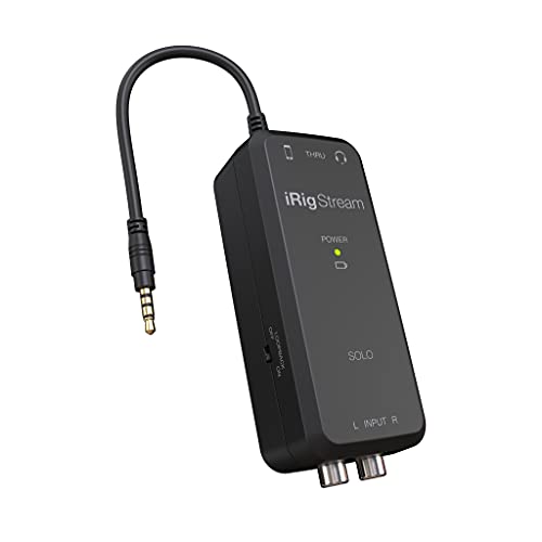 IK Multimedia iRig Stream Solo ライブ配信向けオーディオ インタフェース トーク系アプリ対応 国内正規品