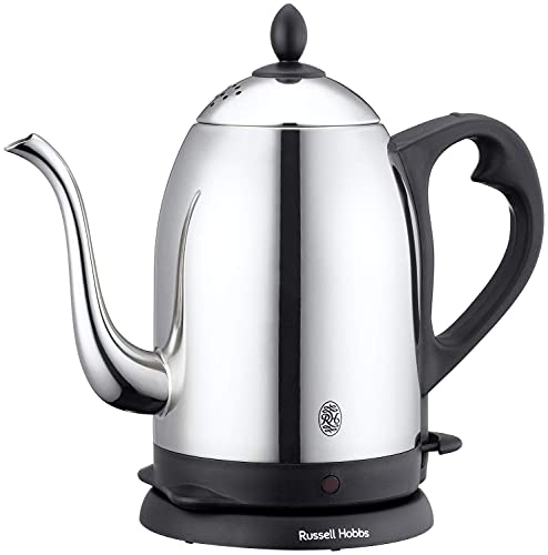 楽天KEROSUKE公式 Russell Hobbs ラッセルホブス 電気ケトル 7412JP 3ヶ月延長保証 コーヒー ステンレス ドリップ ポット 細口 1.2L 7412JP ロングセラー 空焚き防止 自動電源オフ機能