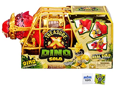 Treasure X Dino Gold 恐竜解剖 - T-Rex Dino Unboxing Adventure Bundle - スタイルは異なる場合があります My Outlet Mall ステッカー2枚付き