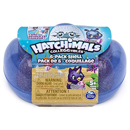 Hatchimals - CollEGGtibles うまれて ウーモ ミニ 6個セット シーズン 5 シェル キャリングケース入り (ブルー) 並行輸入品