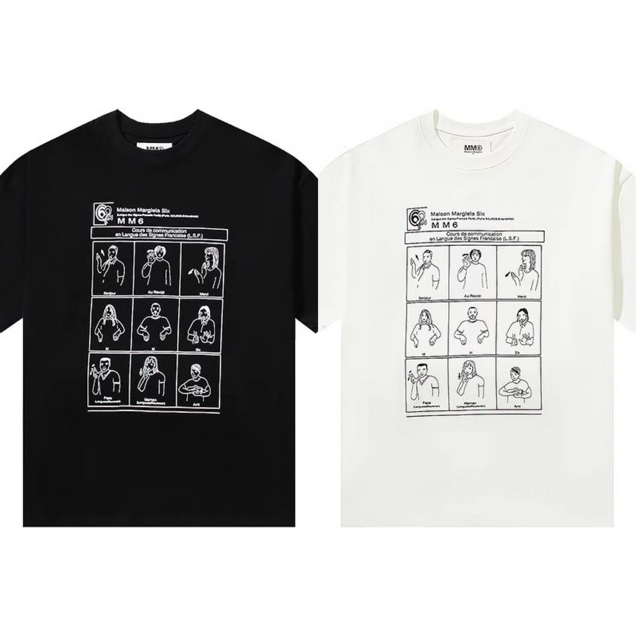 MM6 Maison Margiela バイカラーベルテッドシャツ