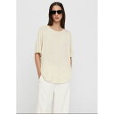 TOTEME トーテム Oversized mulberry silk tee dessert Tシャツ