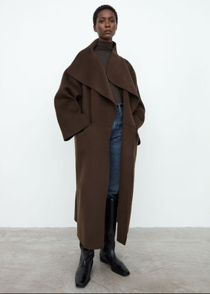 TOTEME@g[eSignature wool cashmere coat chocolateR[g