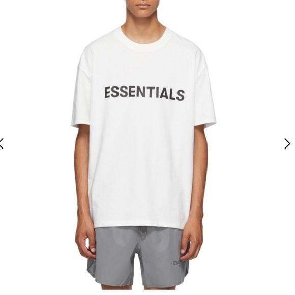 FEAR OF GOD FOG 3D Silicon Appliqu Boxy T-Shirt Tシャツ Essentials エッセンシャル