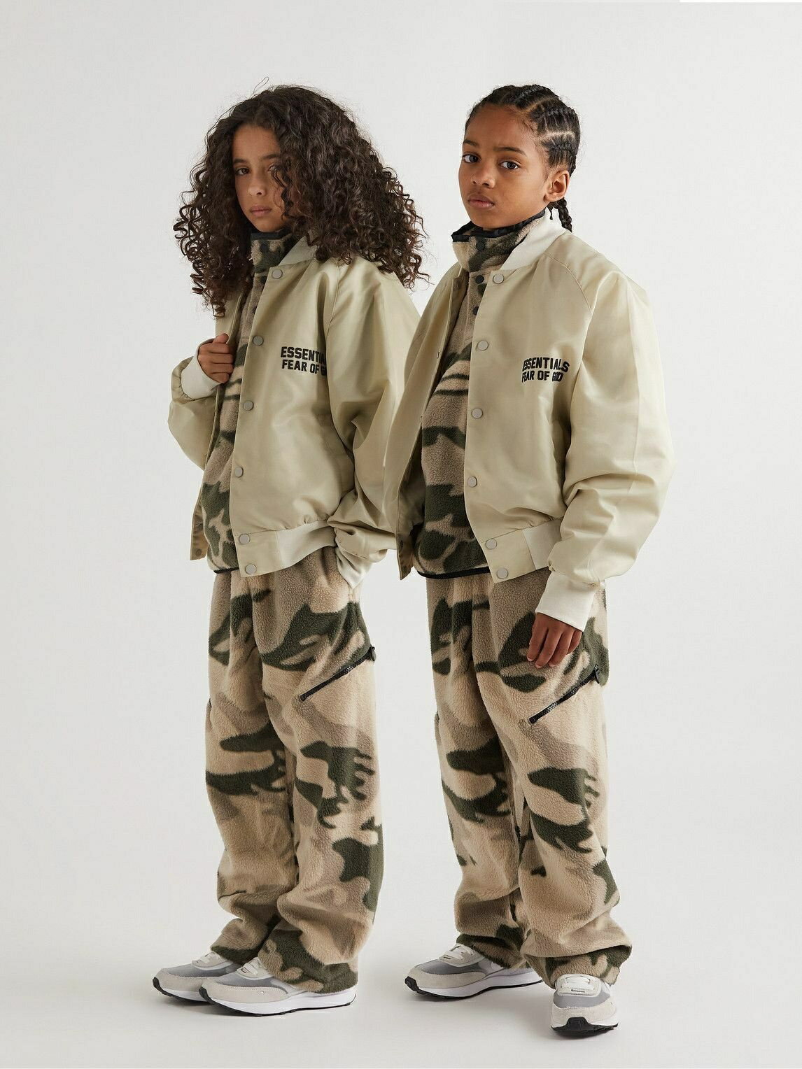 楽天Lole OhanaFEAR OF GOD FOG フィアオブゴッド Essentials エッセンシャルズ Kids Logo Flocked Nylon Bomber Jacket