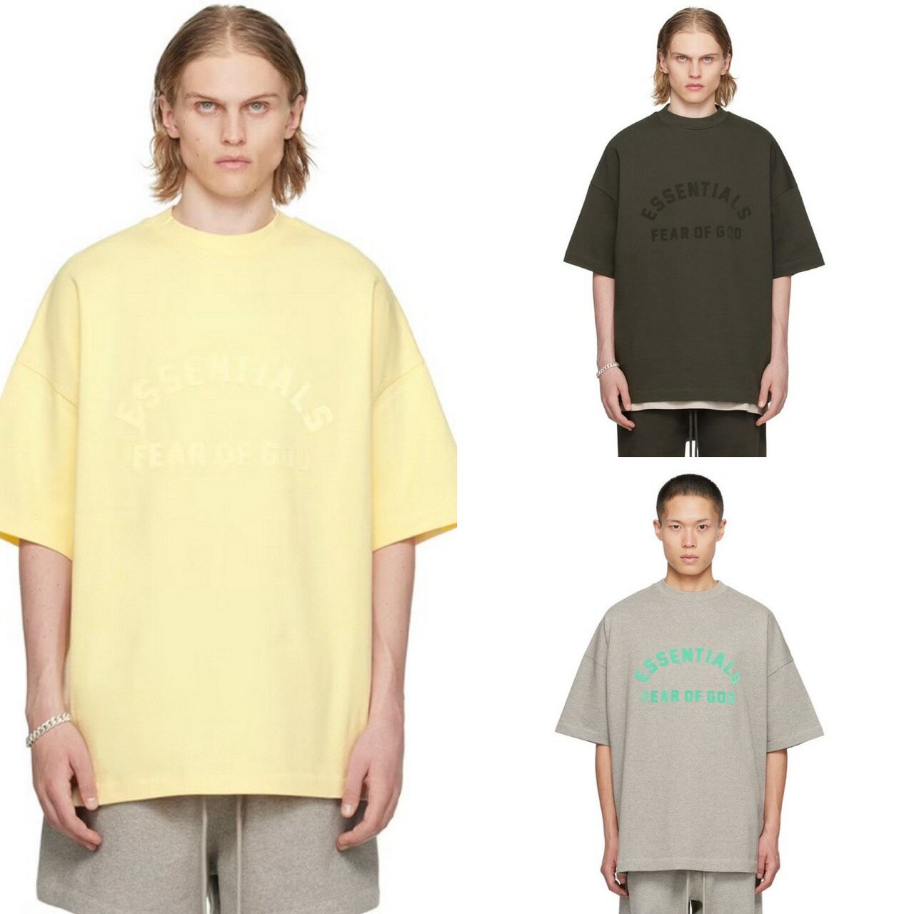 Fear of God ESSENTIALS★エッセンシャルズ ロゴTシャツイエロー FEAR OF GOD ESSENTIALS ロゴ Tシャツ | イエロー | FARFETCH JP