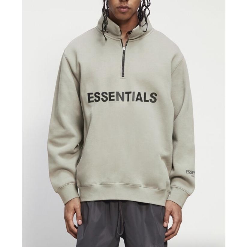 essentials ハーフジップ