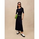 【Rakuten Fashion THE SALE期間限定10%OFF】maje (マージュ) LONG CUT-OUT KNIT DRESS ワンピース