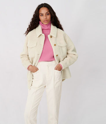 Maje ޡ塡OVERSHIRT-STYLE ECRU JACKET㥱å