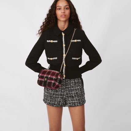 maje(マージュ) CONTRASTING TWEED-STYLE JACKET ジャケット maje(マージュ) CONTRASTING TWEED-STYLE JACKET ジャケット