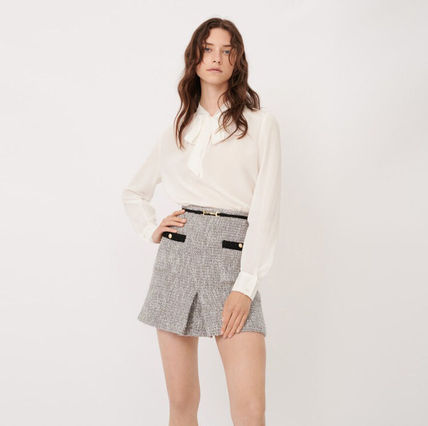 maje(ޡ) SILK PUSSY-BOW COLLAR TOP ȥåץ