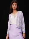 maje(マージュ) Checked jacquard cardigan カーディガン