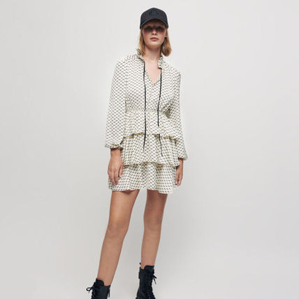 【最大100%Pバック】 【スーパーSALE期間限定10%OFF】 maje マージュ Bow print satin dress ワンピース 【最大100%Pバック】 【スーパーSALE期間限定10%OFF】 maje マージュ Bow print satin dress ワンピース
