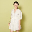 sandro サンドロ Short linen dress ワンピース