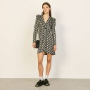 sandro サンドロ Short flowing printed dress ワンピース