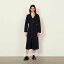 sandro ɥ Long dress with tunic collar ԡ