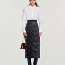 sandro Th Long pleated skirt XJ[g